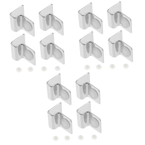 BESPORTBLE 12pcs Aquarium Lid Brackets Fish Tank Cover Clips for Secure Glass Support Easy Installation Suitable for Rimless Aquariums