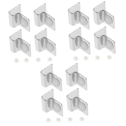 BESPORTBLE 12pcs Aquarium Lid Brackets Fish Tank Cover Clips for Secure Glass Support Easy Installation Suitable for Rimless Aquariums
