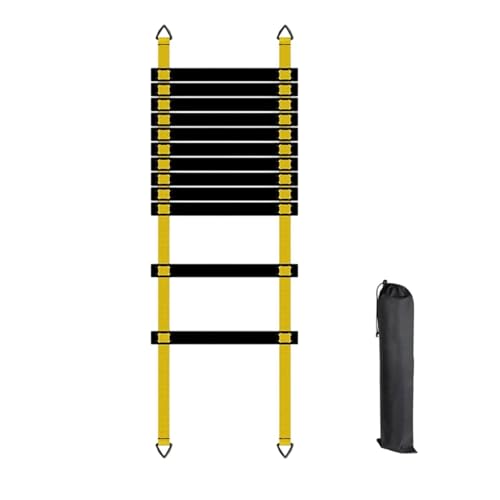 Training Ladder for Footwork Universal Portable Fitness Equipment | Soccer Practice Ladder for Athletes Track and Field Hockey Tennis Badminton - size: 6 meters