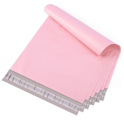 Metronic Poly Mailers 12x15.5 100 Pack, Strong Adhesive Shipping Envelopes for Clothing, Medium Shipping Bags for Small Businesses, Waterproof Mailers Poly Bags for Shipping, Packages Bags Light Pink - size: 12x15.5 100PC
