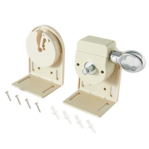 Roller Blind Installation Bracket, Replacement Parts for Sunshade, Cordless Crank kit, for Coolaroo External Sunshade, Outdoor Sunshade - color: Beige
