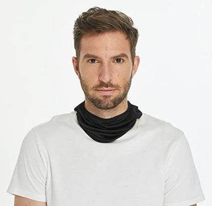 Balaclava Sun/uv face mask UPF 50+ ski mask Neck Gaiter face Scarf Outdoor Sports 3pack - color: Black+blue+grey