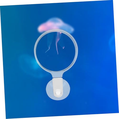 4pcs Acrylic Fish Tank Lens with Cup for Close Observation of Betta Fish Spiders and Plants and Viewer for Animals