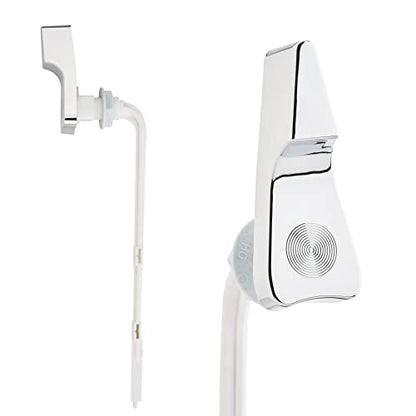Qualihome Toilet Tank Flush Lever Replacement for American Standard (Chrome, Straight Arm) - style: Chrome, Straight Arm