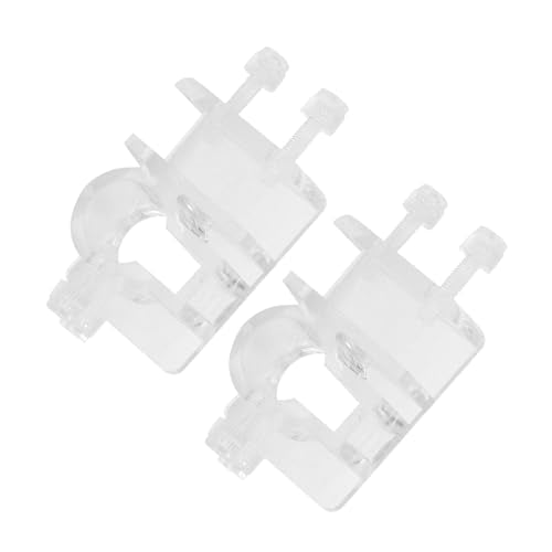 4Pcs Acrylic Aquarium Soft Tube Fixture Holder Hose Clamps Aquarium Fish Water Pipe Hose Fixing Clip Tube Clamp Holder Fish Tank Hanger Acrylic Fixture