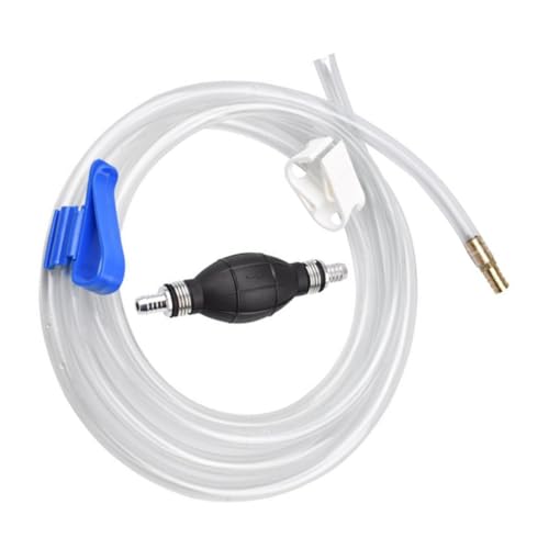 Manual Suction Hose Set for Car with Siphon Pump, Vehicle Guide Oil Tube and Water Suction, Portable Hand Pump for Fuel, Water Transfer, and Aquarium Use