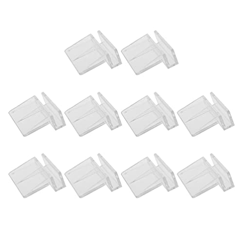 balacoo 10pcs Acrylic Fish Tank Cover Support Bracket Aquarium Holder Frame for Tanks for Fish Pets