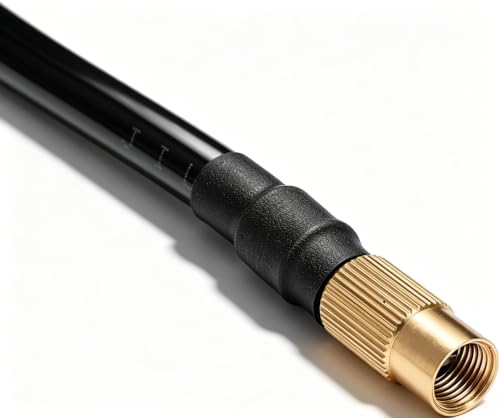 Polyurethane Recoil Air Hose, Car Air Pump Extend Hose, Air Compressor Hose, 16.4ft PS20 Female Plug Inflator Extension Tube for American Tire Nozzle Car Motorcycle