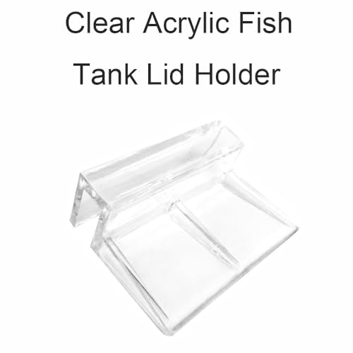6PCS Aquarium Lid Clips Clear Acrylic Fish Tank Lid Holder Aquarium Cover Support Clamps Easy to Use(6mm/0.23in) - size: 6mm/0.23in