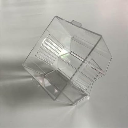 Fish Breeding Box for Hatchery and Isolation for Aquariums Breeding Box with Suction Cups Fish Eggs Nursery - color: Blue