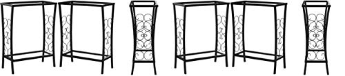 Aquatic Fundamentals Metal Aquarium Stand (10 Gallon, Black) - color: Black, size: 10 Gallon