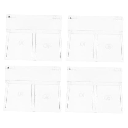 Totority 4pcs Sturdy Aquarium Lid Support Brackets Premium Acrylic Fish Tank Cover Holders Easy to Install and Operate for Aquarium and Design