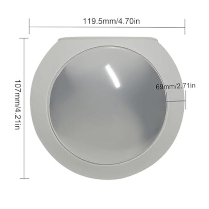 Wall Mount Vase - Strong Adhesive Silicone Vase Wall Plant Pot,Fish Tank Mount, Clear Terrarium Air Plant Holder Propagation Station for Hydroponics Plants - color: Light Gray