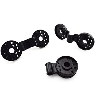 Shade Cloth Plastic Clips Black Shading Net Fixed Round Clip for Sun Shade Net, Anti Bird Netting, Landscape Cloth, Shading Fabric Accessories [24PCS]