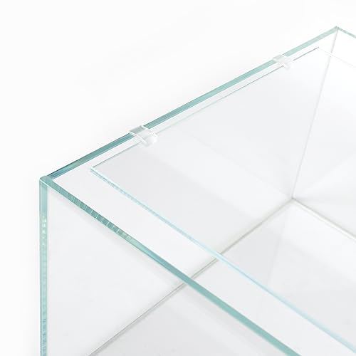 4mm Thick Clear Glass Aquarium Lid, Includes 4 Clips for Secure Placement, 342 x 168mm(13.46x6.61 inches for 350-354mm Inner Length Aquariums, Adapted to LANDEN NA362226 - size: 342x168mm (1 pc)