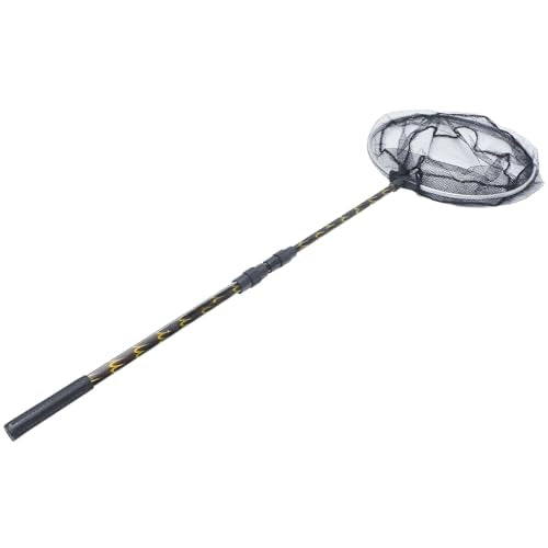 Garneck Telescopic Fishing Net 1.5m with Wear-Resist Mesh and 35cm Net Head Portable Replacement for Freshwater and Camping Use