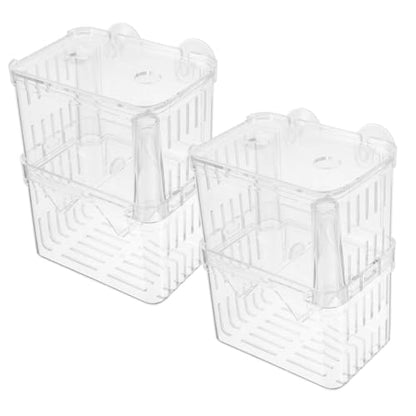 Yardwe 2pcs Fish Breeding Box Aquarium Hatching Incubator Separation Container