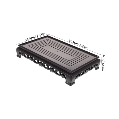 ibasenice Rectangular Plastic Flowerpot Stand for Indoor Plants and Fish Tanks Versatile Pedestal Base Stable Support for Decoration Design for Home and Garden Use