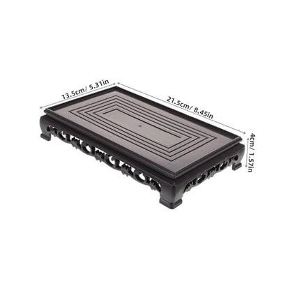 ibasenice Rectangular Plastic Flowerpot Stand for Indoor Plants and Fish Tanks Versatile Pedestal Base Stable Support for Decoration Design for Home and Garden Use