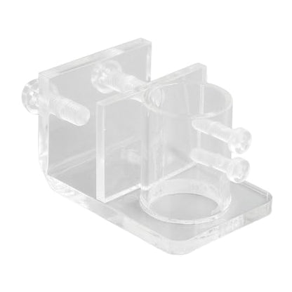 20mm Inner Diameter Acrylic Aquarium Pipe Clip – Water Tube Holder for Lily Pipes, Hot Bend Design Saves Space, Fits Glass Up to 2cm Thickness