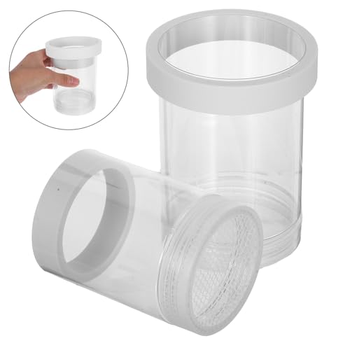 UPKOCH Floating Fish Incubator Breeding Box for Aquarium Tank, Small White Plastic Isolation Hatchery Box for Guppy Fry and Fish Eggs, Floating Fry Hatchery Suitable for Aquarium Breeding