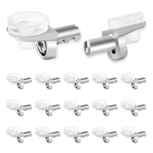 100 Pcs 1/5 Inch 5mm Shelf Pins - Cabinet Shelf Pegs with Silicone Suction Cups, Heavy Duty Shelf Pins for Support Kitchen Furniture, Shelf Pegs 5mm - color: 100-Pack