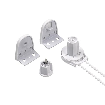 HUIYEETEX 25mm Metal Bracket Upgrade Roller Blind Fittings Spare Kit, Window Shade Repiar Kit Complete with Metal Brackets & End Plug, Shade Weight Max Load 6.6 LBS (3 KGS) - style: 25mm Metal Bracket
