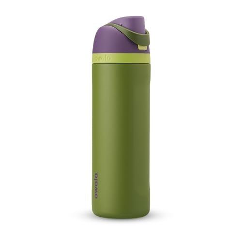 Owala Marvel FreeSip Stainless Steel Water Bottle 24 oz Hulk - color: Hulk, size: 24 Ounces