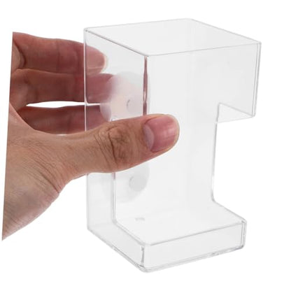 BESPORTBLE Fish Tank Feeding Tube and Food Dispenser with Suction Cup Large Square Aquarium Feeder for Precise Submerged Feeding Anti-Scattering Fish Food Holder for Shrimp and Tropical