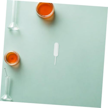 Ipetboom 100pcs Precision Plastic Pipettes Droppers Sample Transfer Pipettes Lab Liquid Measuring Droppers Storage Containers