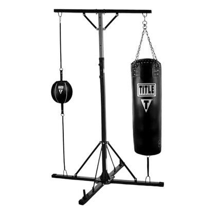Title Boxing Double Trouble Heavy Bag Stand (Without Heavy Bag): Heavy Bag Hanger, Punching Bag Hanger, Boxing Equipment, Heavy Bag Mount for Boxing, MMA, Kickboxing