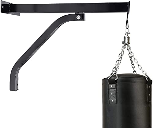 Heavy Bag Stand Punch Bag Bracket,Heavy Duty Standard Wall Bracket Steel Mount Hanger Wall Mount Hanging Punching Bag Stand Punch Bag Holder Boxing Frame Punching Bag Stand Hanger for Home Gym Fitness