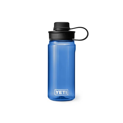 YETI Yonder Water Bottle with Yonder Tether Cap, Lightweight, Leakproof and BPA-Free - color: Royal Blue, size: 20 Ounces