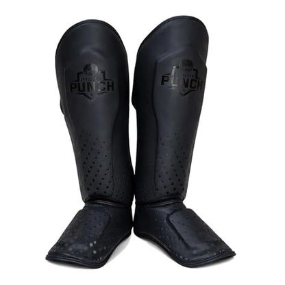 Martial Arts Shin Guards, Leg Protection for MMA, Kickboxing Training Instep Protection, Muay Thai Martial Arts Sparring Training Gear - color: Black, size: Large