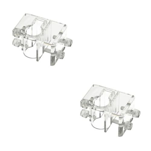 Angoily 2pcs Aquarium Water Clamp Fixed Clip for Water Pipe Acrylic Holder (Size s Suitable for 5-20mm)