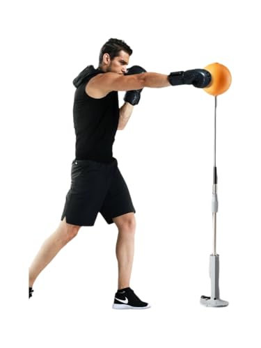 Boxing Punching Bag Boxing Equipment, Floor Standing with Stand Boxing Speed Ball,Punching Free Standing Boxing with Adjustable Height Strong Durable Spring Teenagers - size: 139-154cm/55-61inch