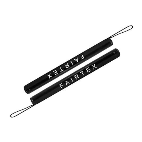 Fairtex BXS1 Leather Boxing Sticks, Muay Thai MMA Striking Accuracy Targets | Premium genuine leather body with lightweight core. Sleek durable design enhances coach control during precision speed drills - color: Black