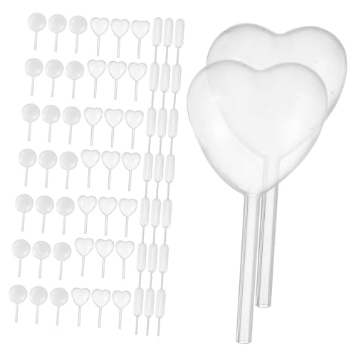Cabilock 150pcs Ergonomic Liquid Dropper Pipettes for Cupcakes Chocolates and Aquariums Heart Round Rectangular Shapes
