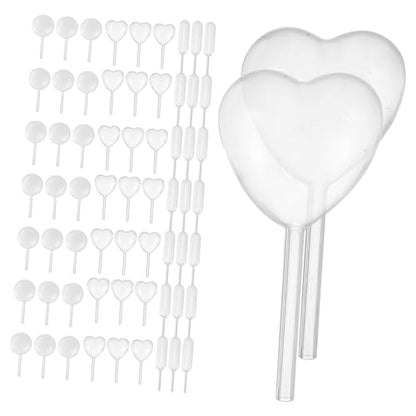 Cabilock 150pcs Ergonomic Liquid Dropper Pipettes for Cupcakes Chocolates and Aquariums Heart Round Rectangular Shapes