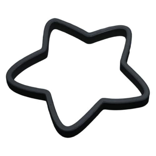 Fish Feeding Portals for Betta & Aquariums | Floating Food Rings & Breathing Windows (Moon Shape) (Black) - color: Black