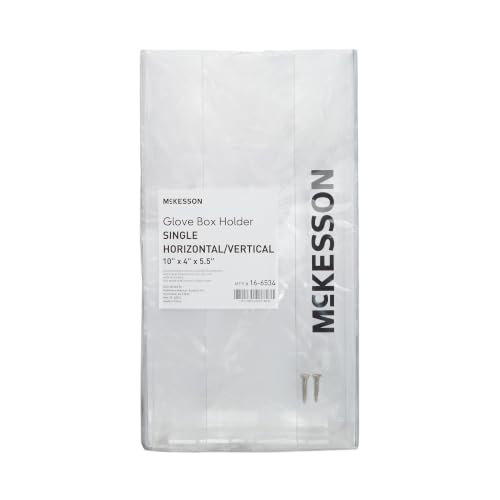 McKesson Glove Box Holder, Clear, L W H, 4 x 5 1/2 x 10 in, 1 boxes - size: 1 Count (Pack of 1)