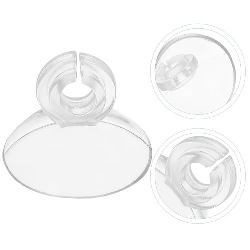 GLEAVI 20pcs Aquarium Suction Cup Clips Air Hose Holders Oxygen Tubing Fixing Clips Soft Tube Clamp Set for Fish Tank Air Pump Accessories