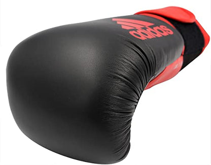 Adidas Hybrid 100 Boxing Gloves – Adult Boxing Gloves for Sparring, Training & Heavy Bag – Kickboxing Gloves for Women & Men - size: 12 oz