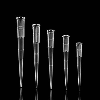 200ul Pipette Tips - Universal Pipette Tips - Racked,RNase/DNase Free & Pyrogen Safe, 96 Tips/Rack Pk x 10 Racks（960 Tips） (200ul - Clear) - size: 200ul - Clear