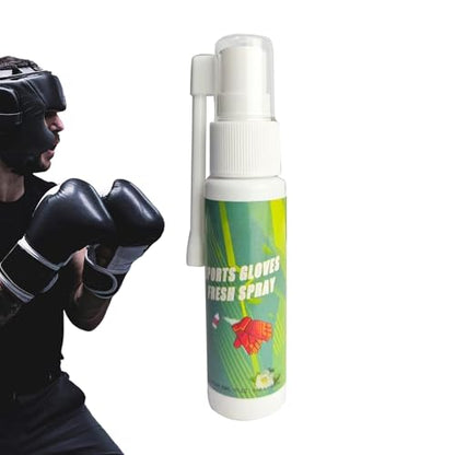 Boxing Glove Odor Remover Sports Cleaner Freshener Spray | Odor Eliminating Spray for Boxing Gloves, Gym Bags, Football Pads, Shoes, Clothes, Work Boot, Helmet, Athletic Gear