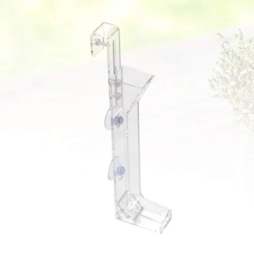 Shrimp Tubes-Glass Shrimp Aquarium Fish Tank Feeder Tube Transparent Feeder Tray Container Acrylic (20x6x3cm)