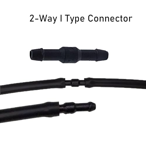 24Pcs Windshield Washer Hose Connector Kit 3-way(T-type) 3-way(Y-type)2-way (I-type) fit for Most Car Windshield Washer Tubing