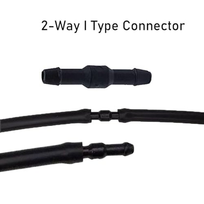 24Pcs Windshield Washer Hose Connector Kit 3-way(T-type) 3-way(Y-type)2-way (I-type) fit for Most Car Windshield Washer Tubing