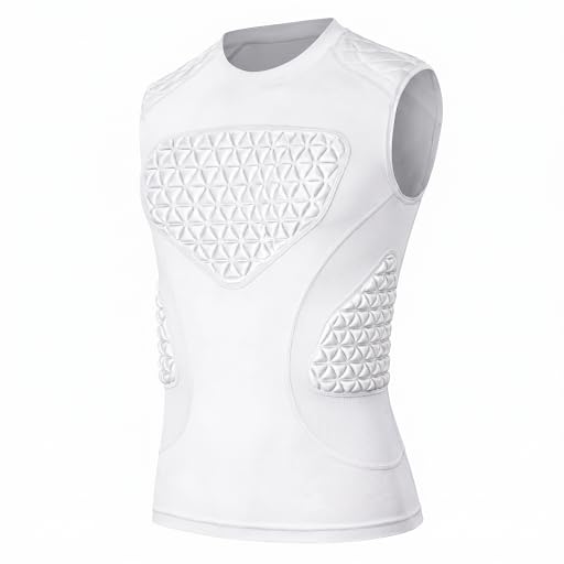 Youth Baseball Chest Protector Shirt Heart Sternum Guard - Breathable Padded Compression - size: Medium