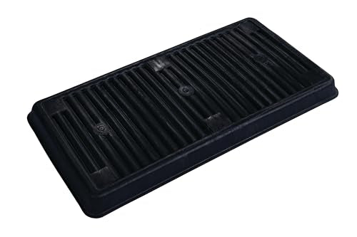 Eagle 1677BLK Containment Utility Tray, 36.25" Length x 18.25" Width x 2.375" Height, Black